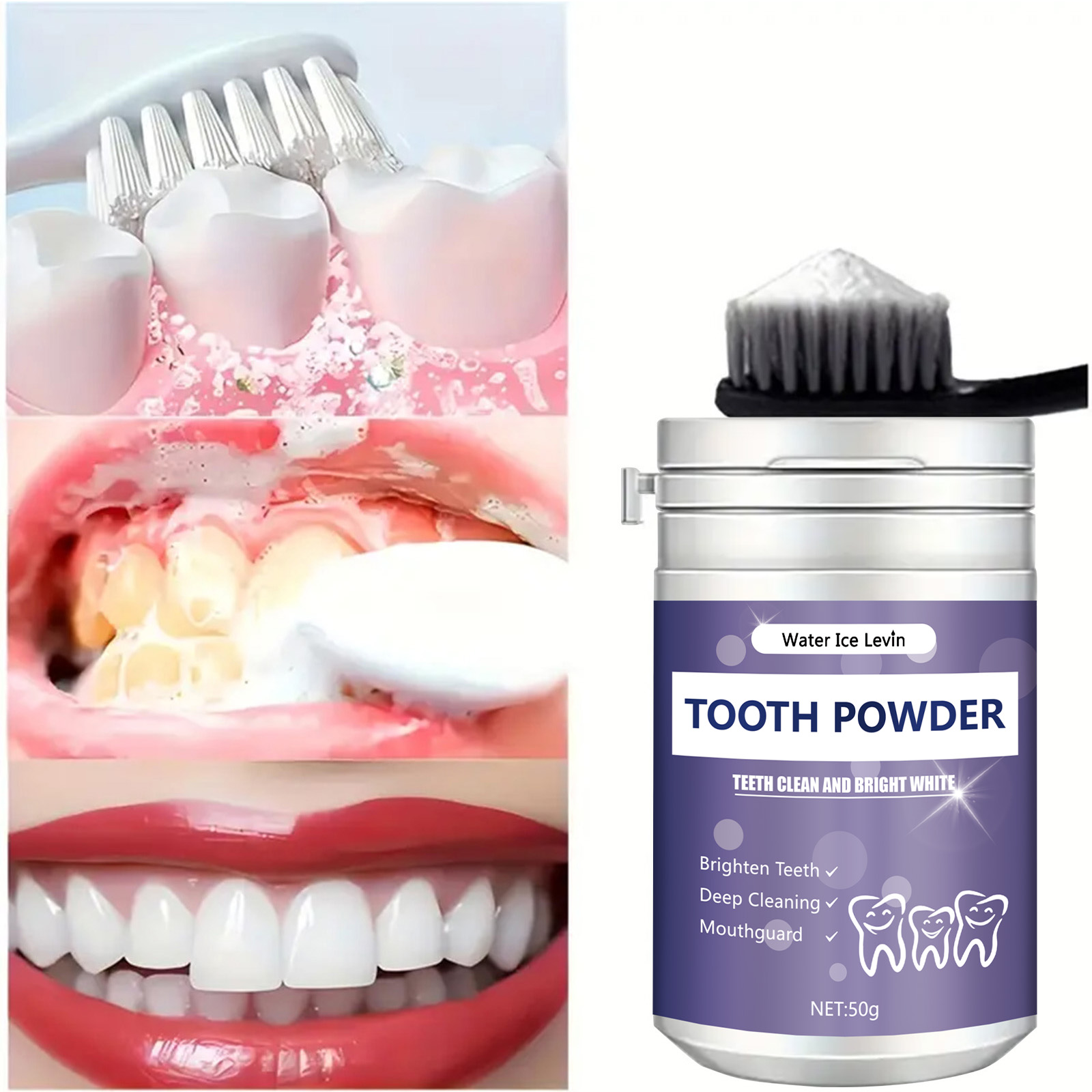 Teeth Whitening Paste - Bubuk pembersih gigi mutiara, bubuk pembersih