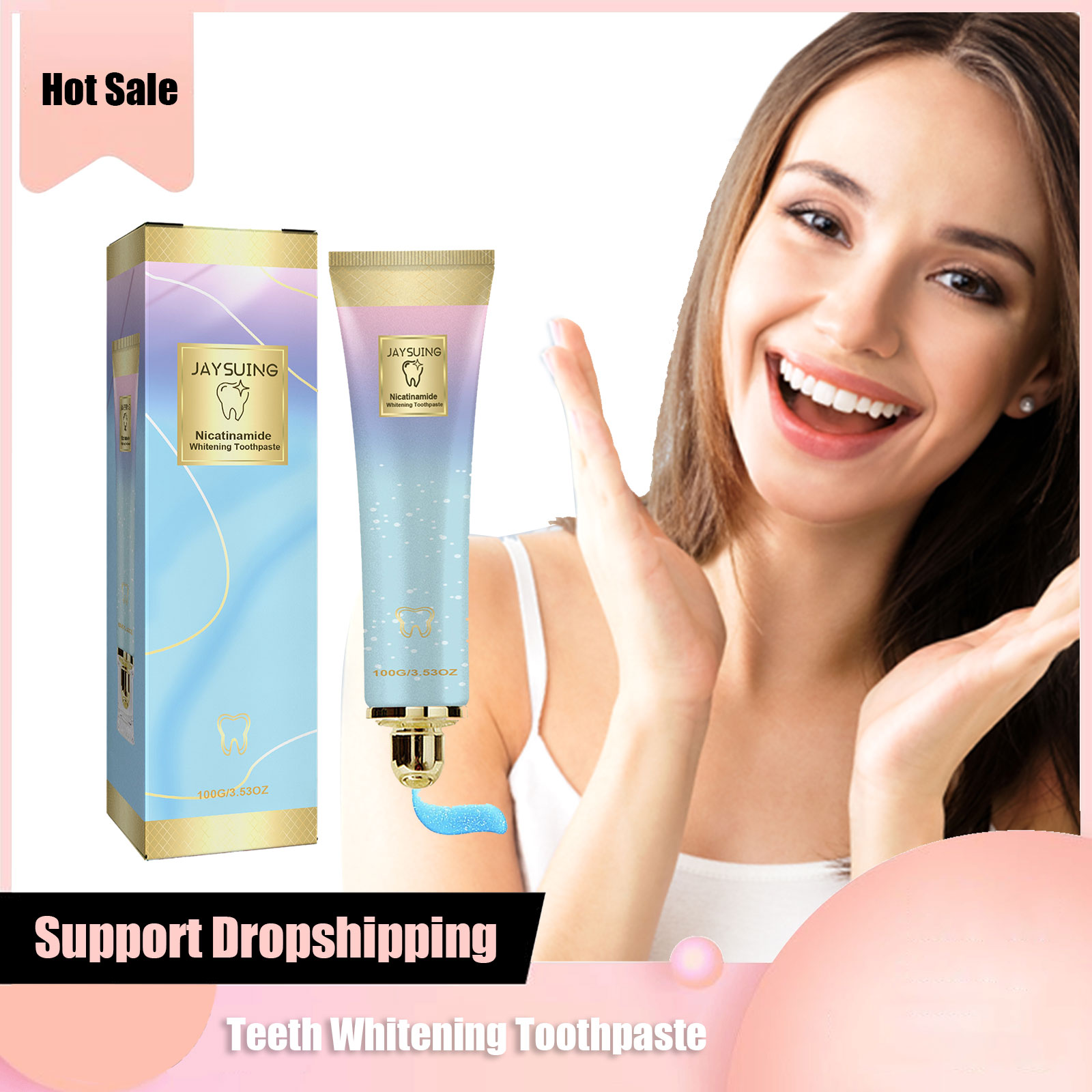 Teeth Whitening Paste - Pasta gigi pemutih gigi, mengurangi kuning