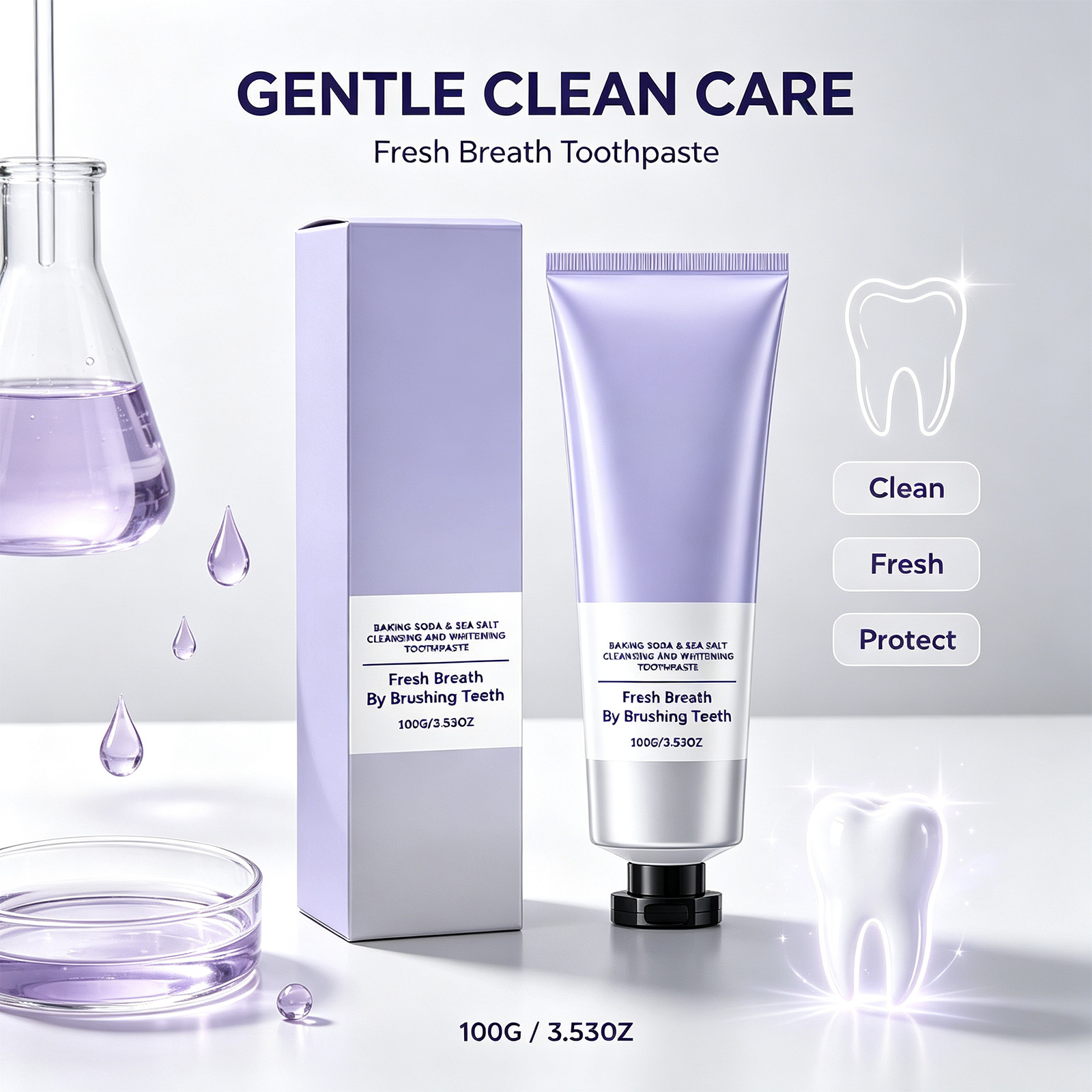 Teeth Whitening With Baking Soda - Pasta Gigi Garam Laut Baking Soda