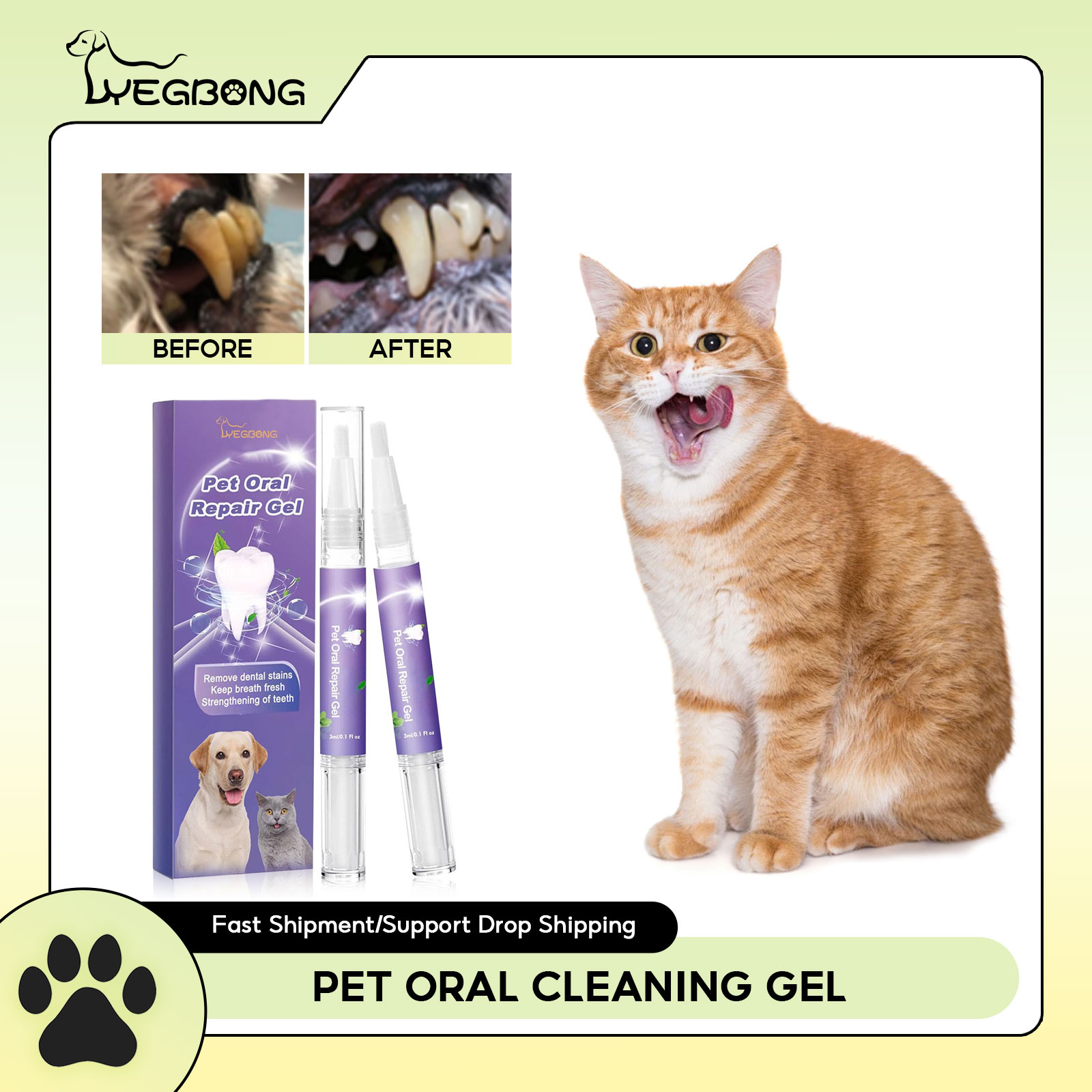 Teeth Whitening Near Me - Gel perbaikan mulut hewan peliharaan, penghilang