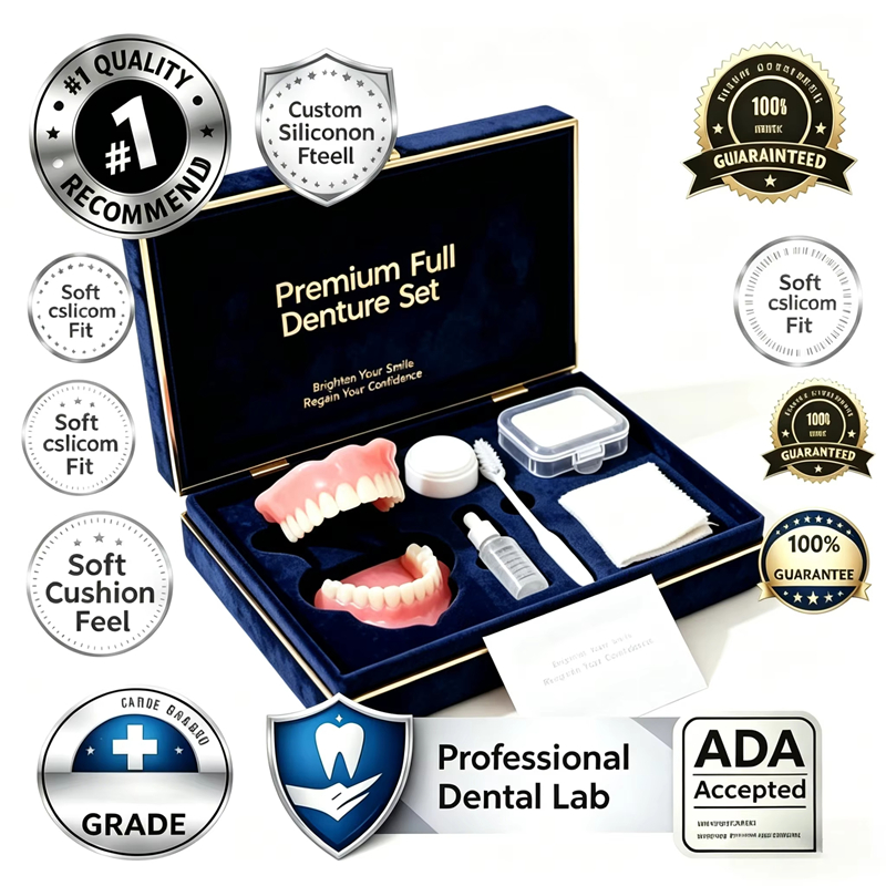 Teeth Whitening Instant - Kit Gigi Tiruan Kosmetik Alami, Set