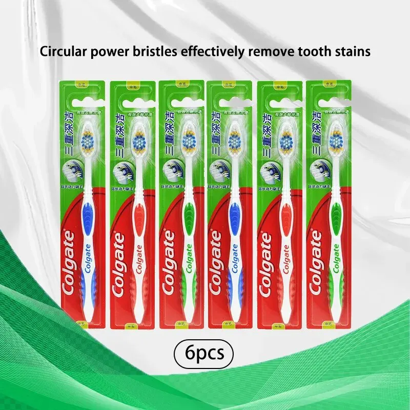 Colgate 6 Buah Sikat Gigi Bulu - Teeth Whitening In Office ulasan dan harga