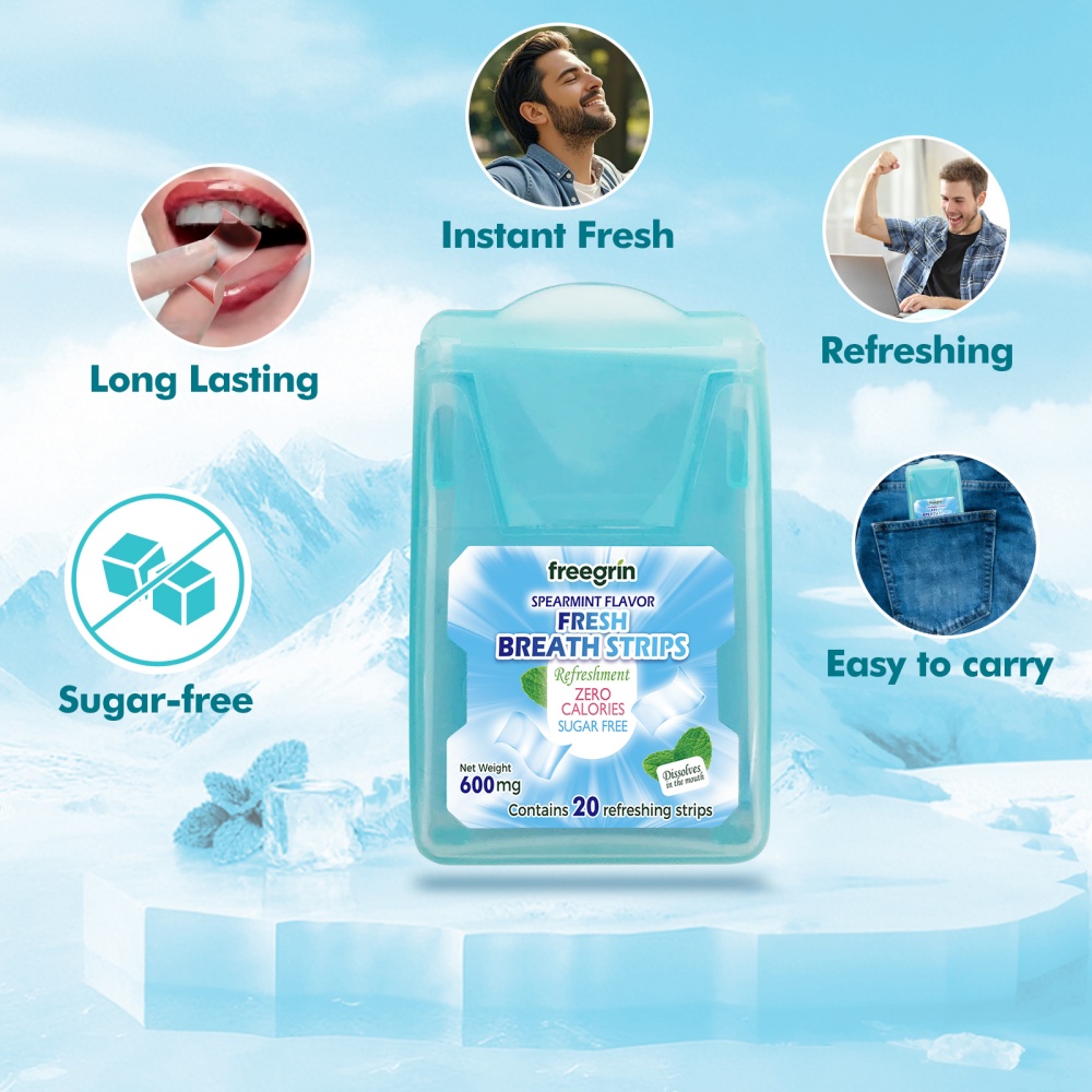 FREEGRIN Strip Penyegar Napas  - Teeth Whitening Street ulasan dan harga