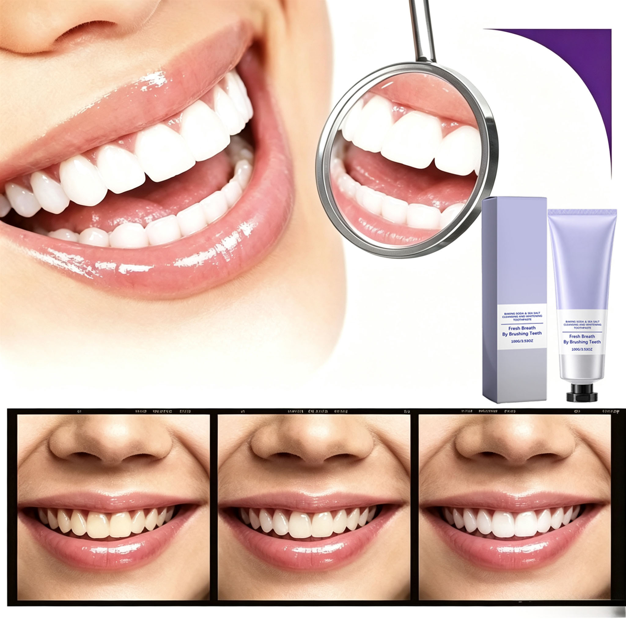 Pasta Gigi Soda Kue & Garam La - Teeth Whitening With Baking Soda ulasan dan harga