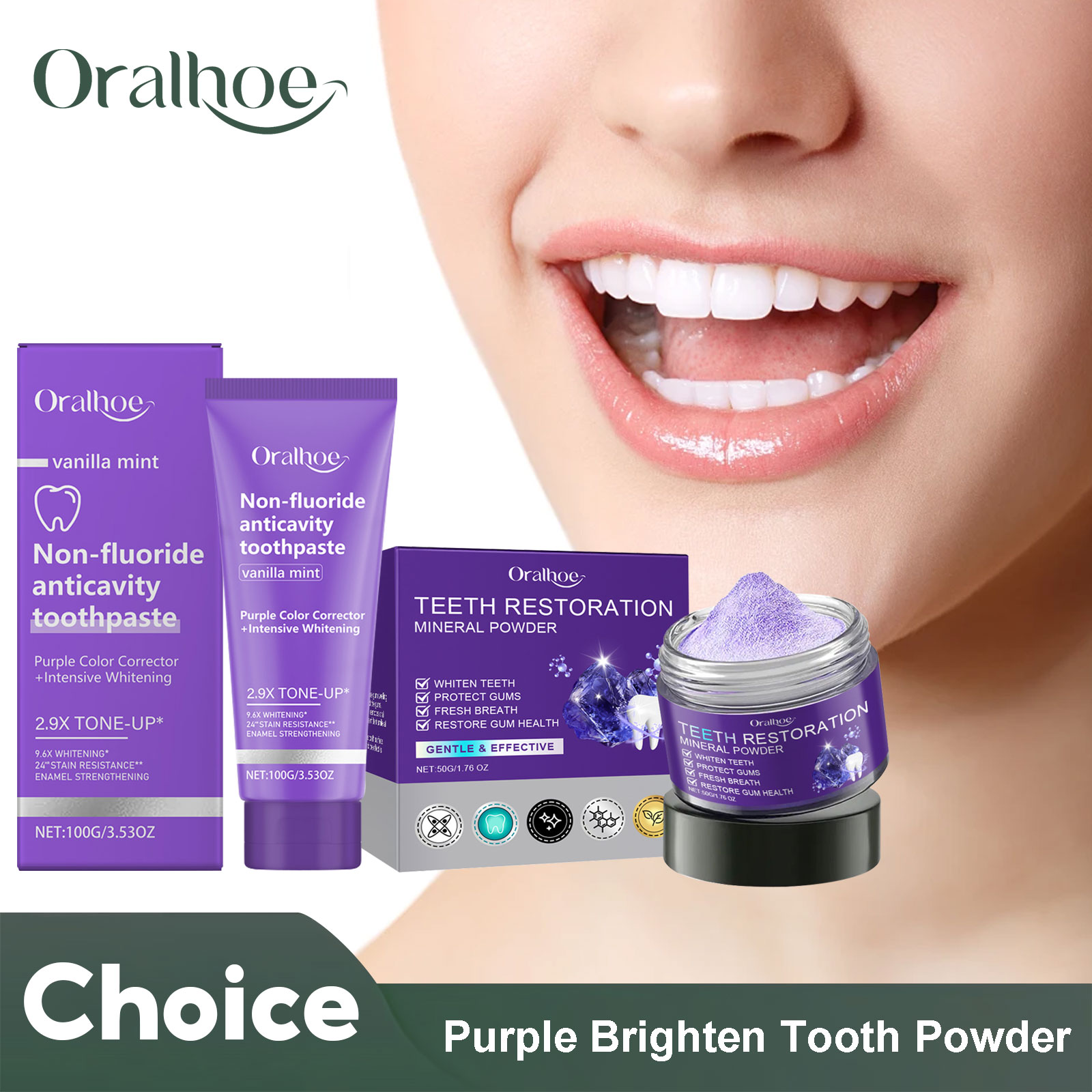 Bubuk Mineral restorasi gigi,  - Teeth Whitening Street ulasan dan harga