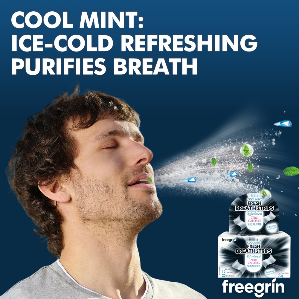 FREEGRIN Rasa Mint Sejuk, Stri - Teeth Whitening In Office ulasan dan harga