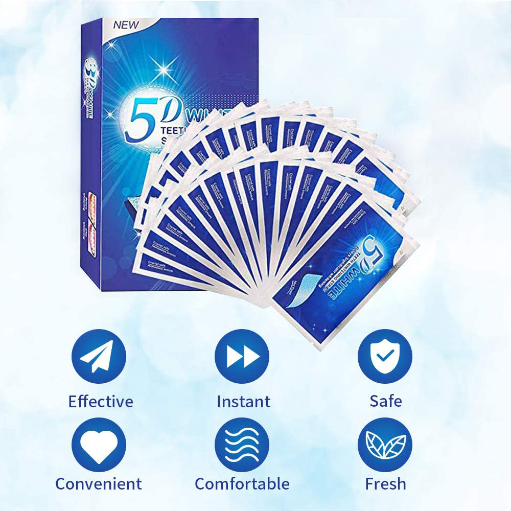 Strip Pemutih Gigi 5D Gel Pemu - Teeth Whitening In Office ulasan dan harga