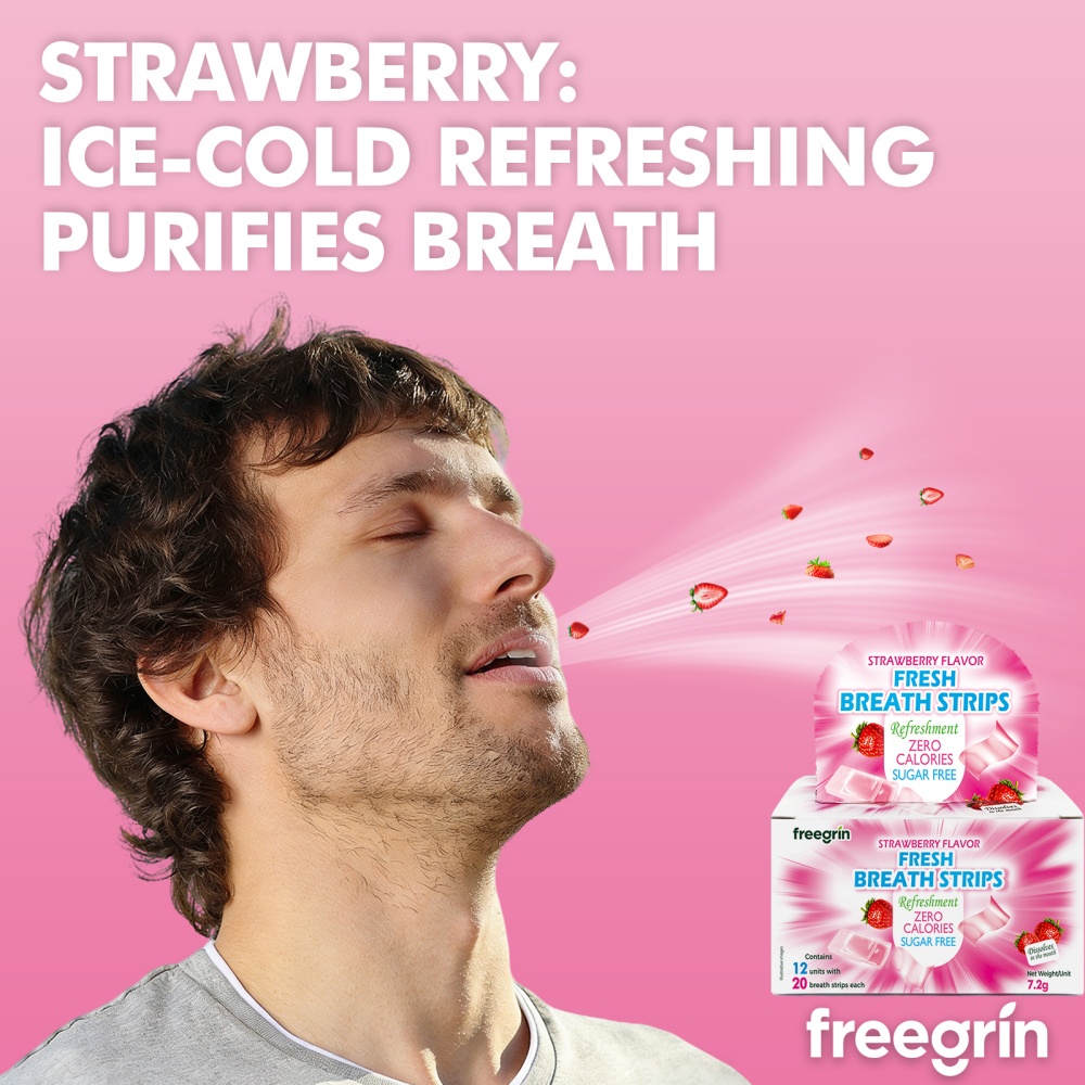 Penyegar Nafas Keren Strawberr - Teeth Whitening In Office ulasan dan harga