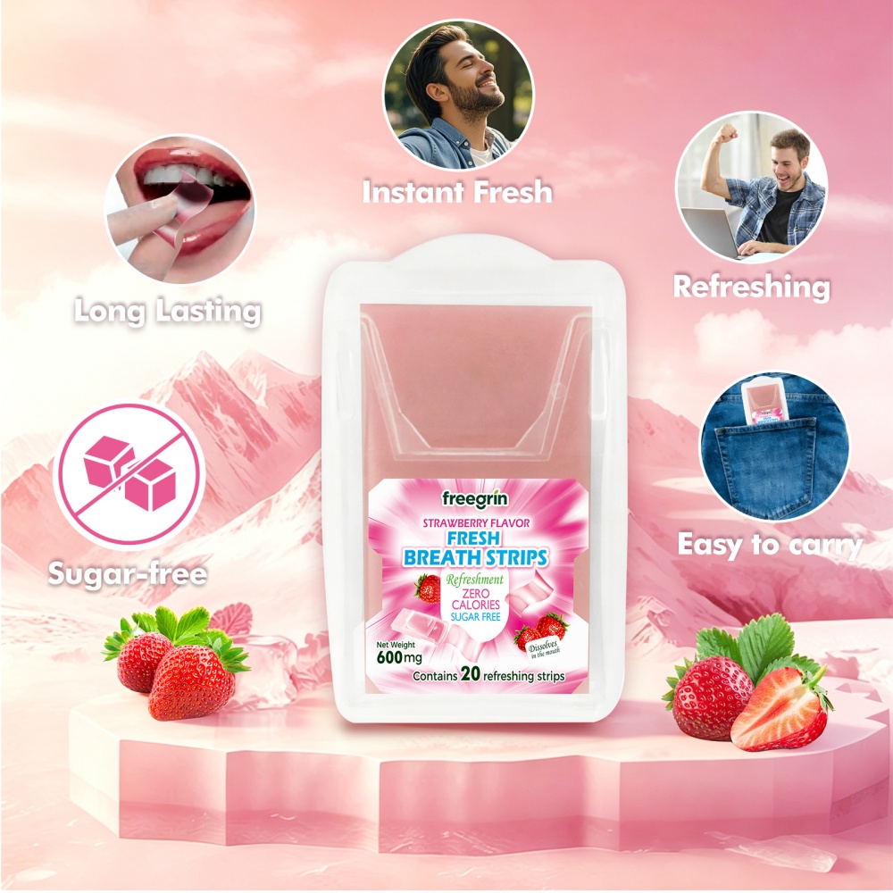 Penyegar Nafas Keren Strawberr - Teeth Whitening In Office ulasan dan harga