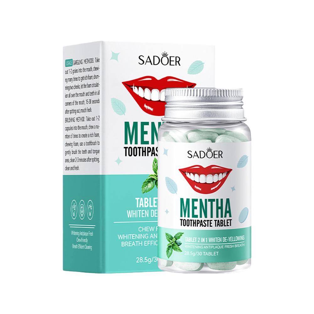 Tablet Pasta Gigi Padat Mint R - Teeth Whitening Street ulasan dan harga